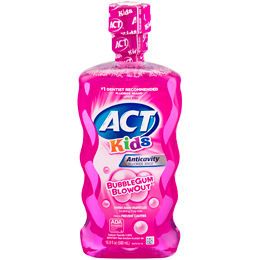 Act Anticavity Kids Fluoride Rinse, Bubble Gum Blowout