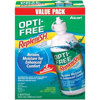 Opti-Free Replenish Multi-Purpose Disinfecting Contact Lens Solution, Twinpack 