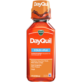 Vicks Dayquil Cold and Flu Relief Liquid Medicine