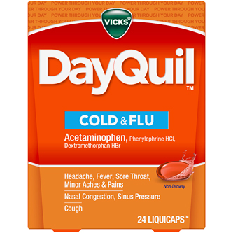 Vicks Dayquil Cold and Flu Relief Liquicaps