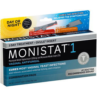 Monistat 1 Vaginal Antifungal Yeast Infection Treatment, Combination Pack