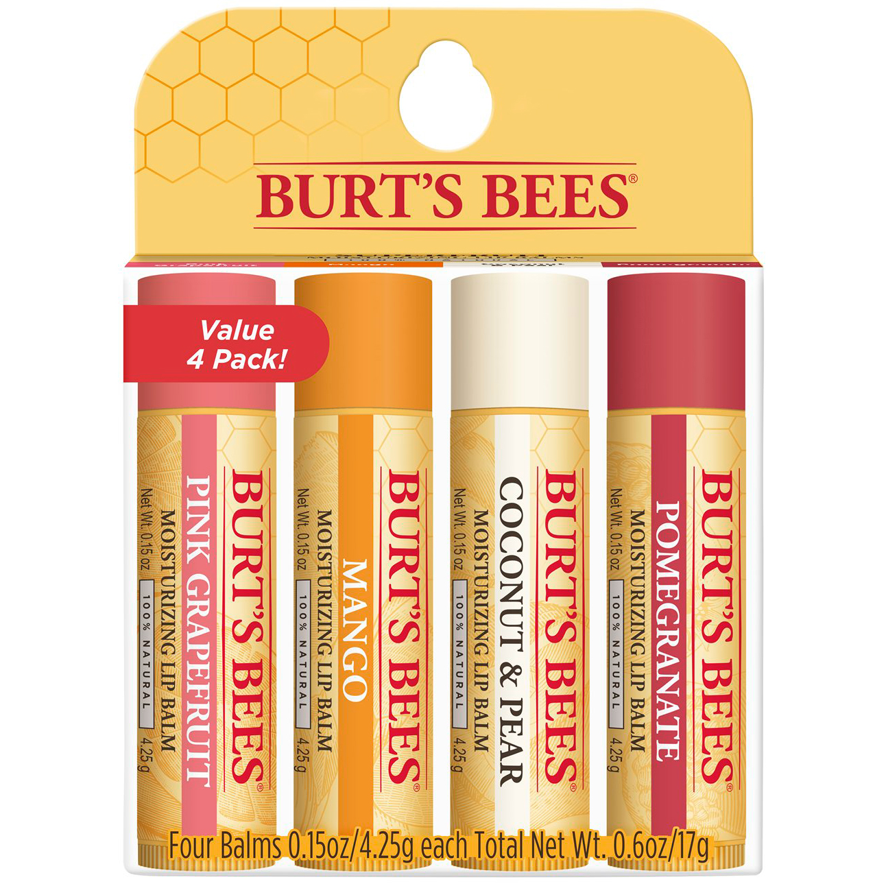 Burt's Bees 100% Natural Origin Lip Balm, Superfruit