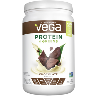 Vega Plant-Based Protein & Greens Powder, Chocolate