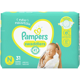 Pampers Swaddlers Diapers Newborn, Up to 10lb
