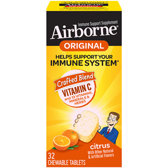 Airborne Chewable Tablets with Vitamin C, Citrus
