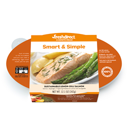 FreshDirect Salmon with Asparagus & Potatoes, Single Serving Meal, image 2 of 2 slides