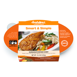 FreshDirect Massaman Chicken Curry with Rice & Vegetables, Single Serving Meal, image 2 of 2 slides