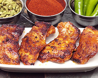 FreshDirect Tikka-Marinated Chicken Thighs, Uncooked