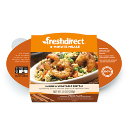 FreshDirect Shrimp and Vegetable Biryani, Single Serving Meal, image 2 of 2 slides