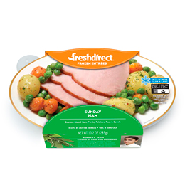 FreshDirect Frozen Sunday Ham with Potatoes, Peas & Carrots, Single Serving Meal, image 2 of 2 slides