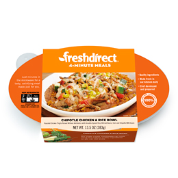 FreshDirect Chipotle Chicken and Rice Bowl, Single Serving Meal, image 2 of 2 slides