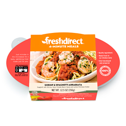 FreshDirect Shrimp and Spaghetti Arrabiata, Single Serving Meal, image 2 of 2 slides