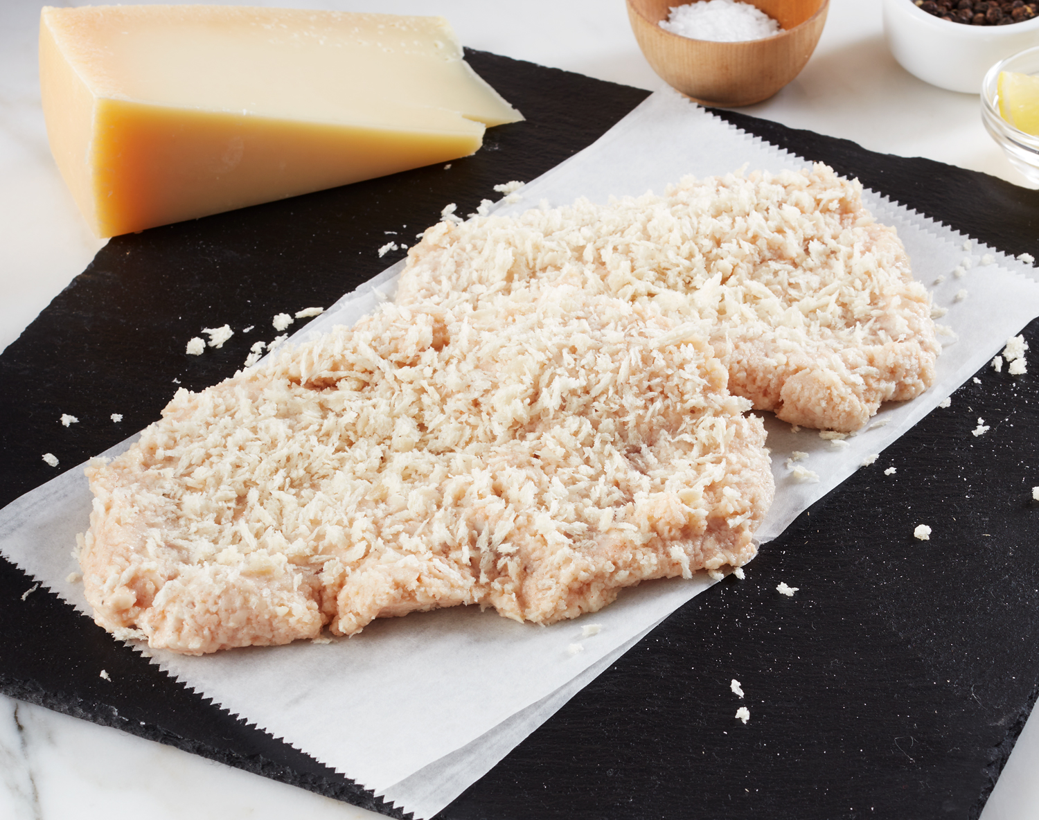 FreshDirect Breaded Parmesan Chicken Cutlet, Uncooked, image 1 of 2 slides