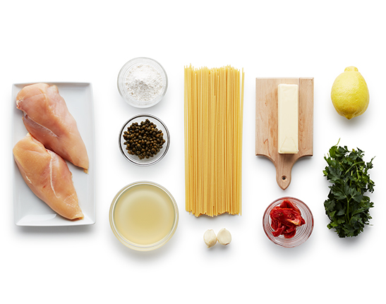 FreshDirect Chicken Piccata with Spaghetti & Roasted Tomatoes Meal Kit, image 2 of 2 slides