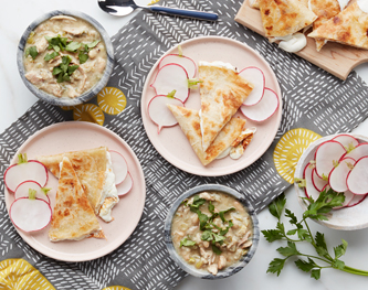 FreshDirect Chicken Chili Verde with Cheese Quesadillas Meal Kit