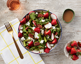 FreshDirect Strawberry Arugula Salad