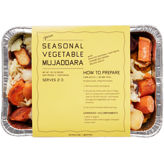 Ipsa Provisions Seasonal Vegetable Mujaddara, Frozen
