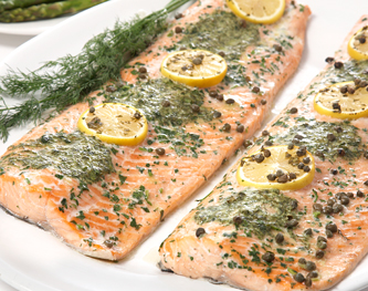 FreshDirect Farm-Raised Lemon-Dill Salmon Passover Meal, Whole