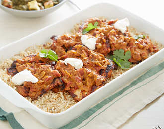 FreshDirect Chicken Tikka Masala with Rice, Family Size Meal