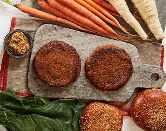 FreshDirect Carrot and Parsnip Veggie Burger 