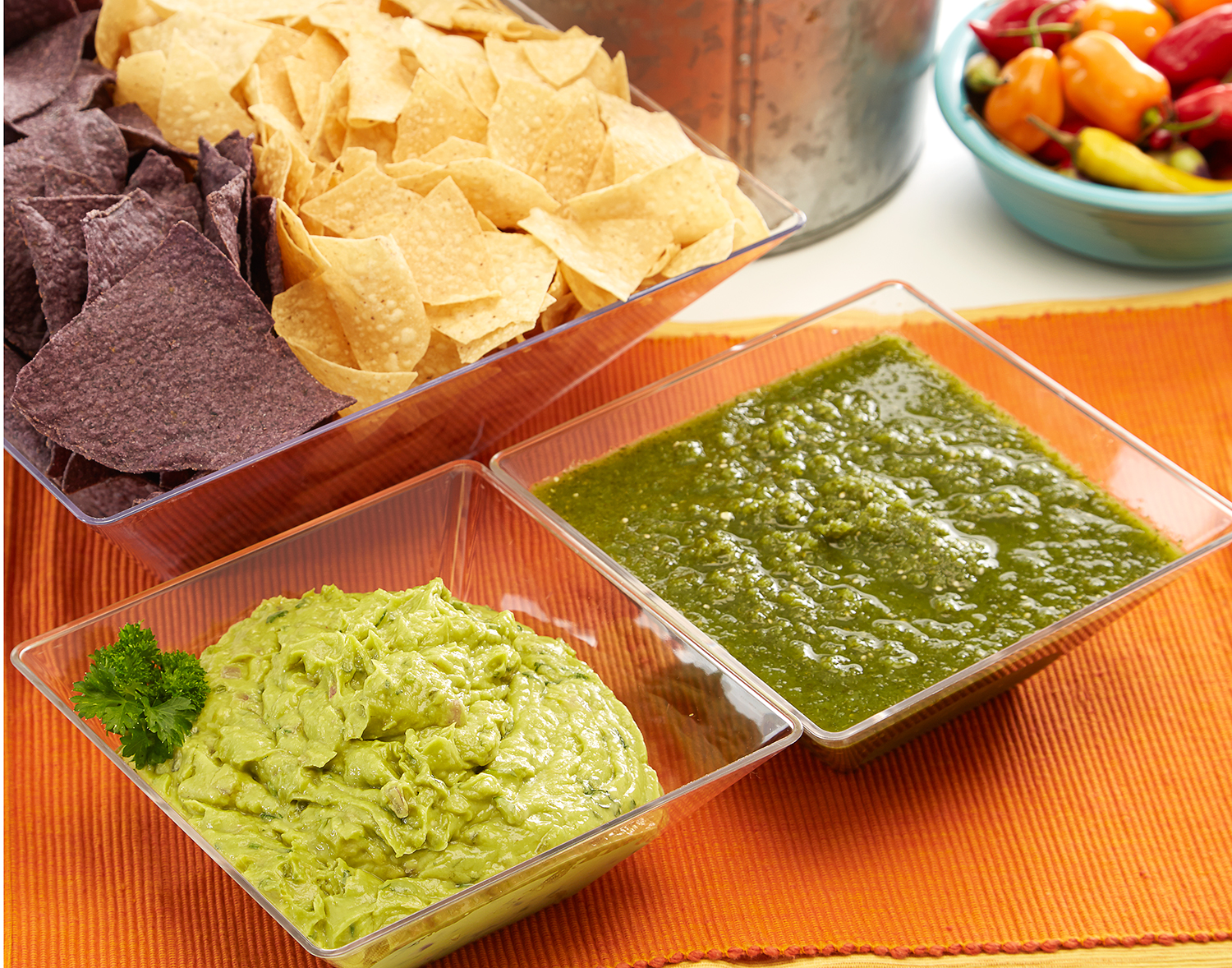 FreshDirect Guacamole, Chips, and Salsa Platter