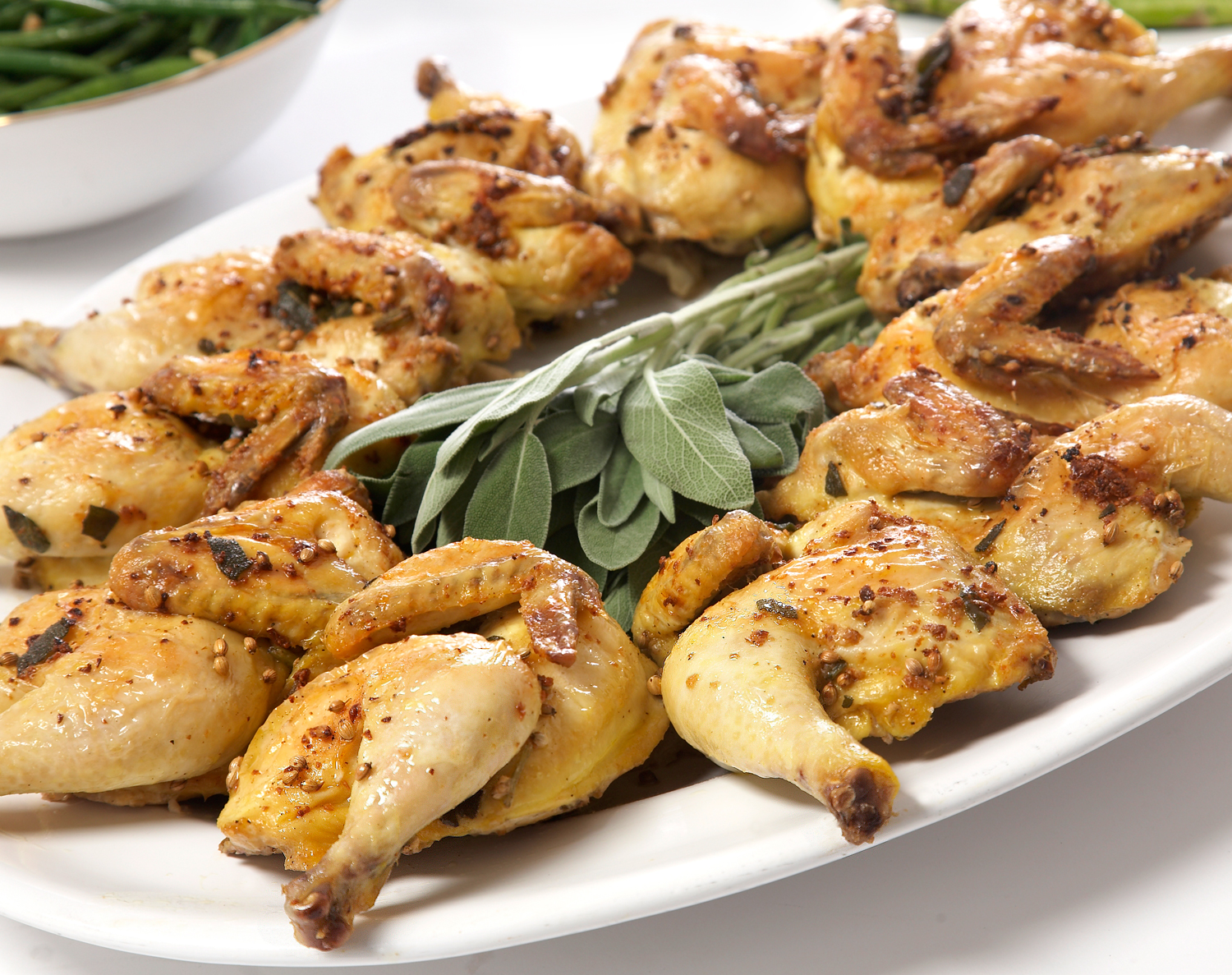 FreshDirect Butterflied Coriander-Sage Cornish Hens 
