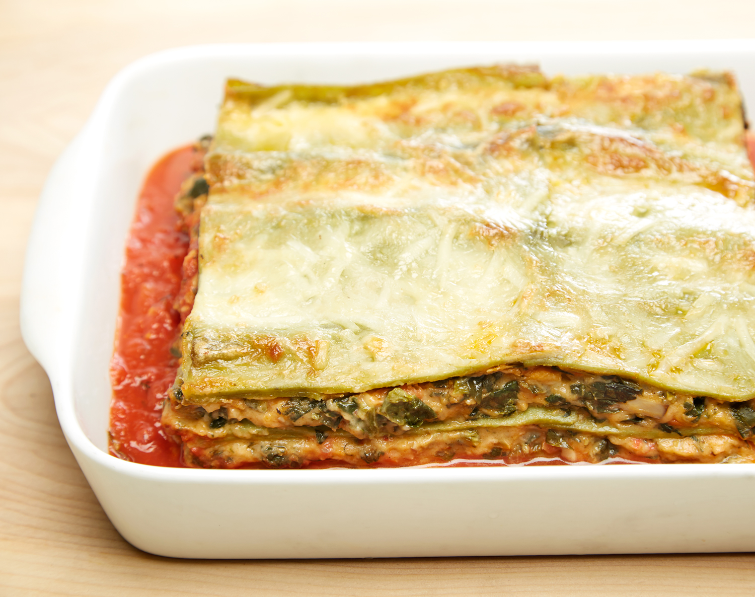 FreshDirect Vegetarian Spinach and Mushroom Lasagna, Family Size, image 1 of 2 slides