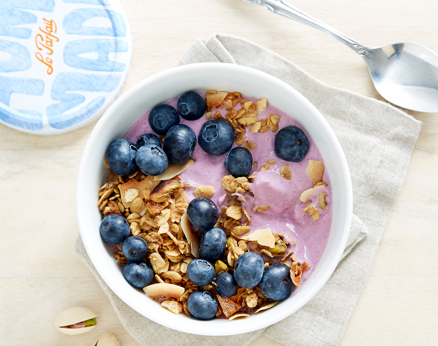 FreshDirect Blueberry Nonfat Greek Yogurt and Granola