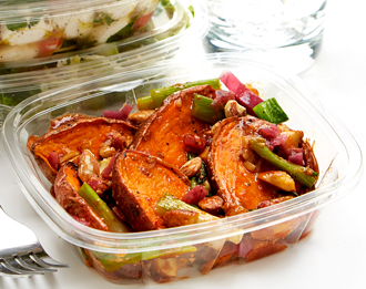 FreshDirect Roasted Sweet Potato and Almond Salad, Small