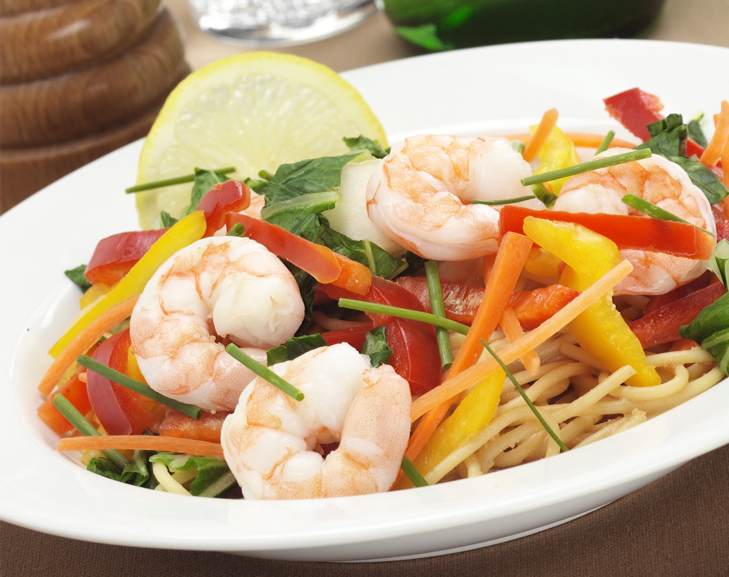 FreshDirect Shrimp with Thai Peanut Sauce, Single Serving Meal, image 1 of 2 slides
