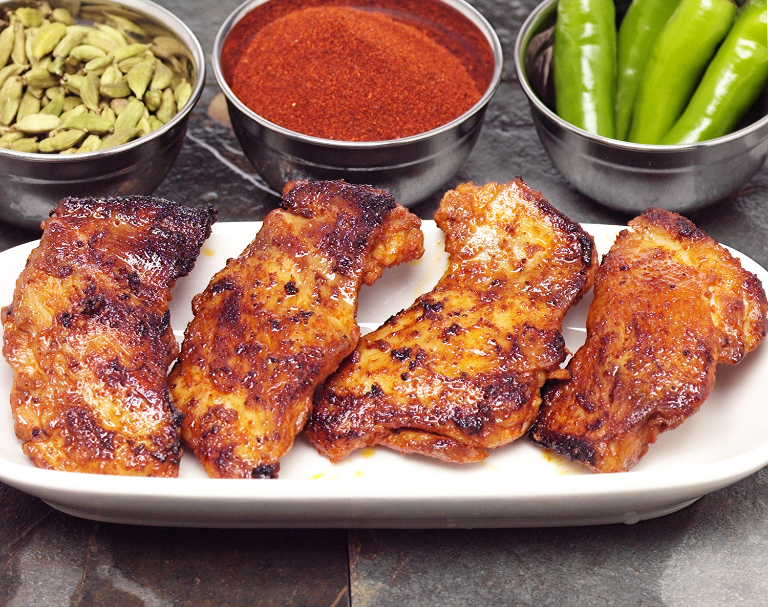 FreshDirect Tikka-Marinated Chicken Thighs, Uncooked