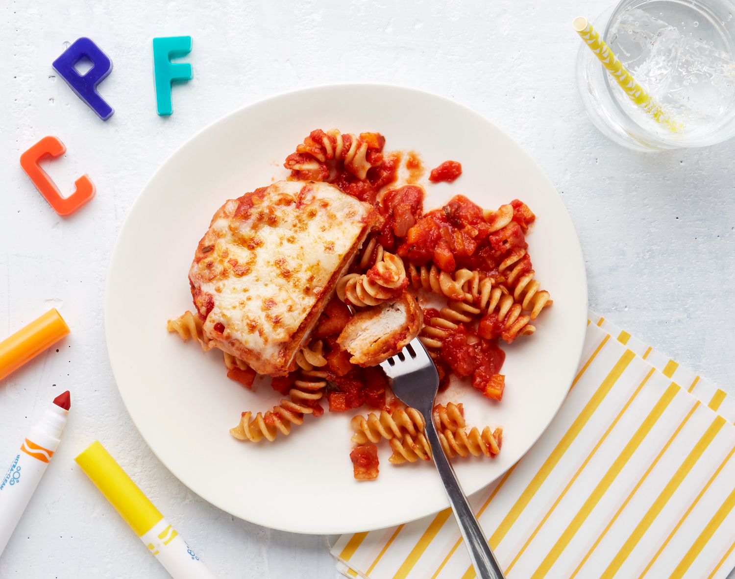 FreshDirect Kids Chicken Parmesan and Whole Wheat Fusilli, image 1 of 2 slides