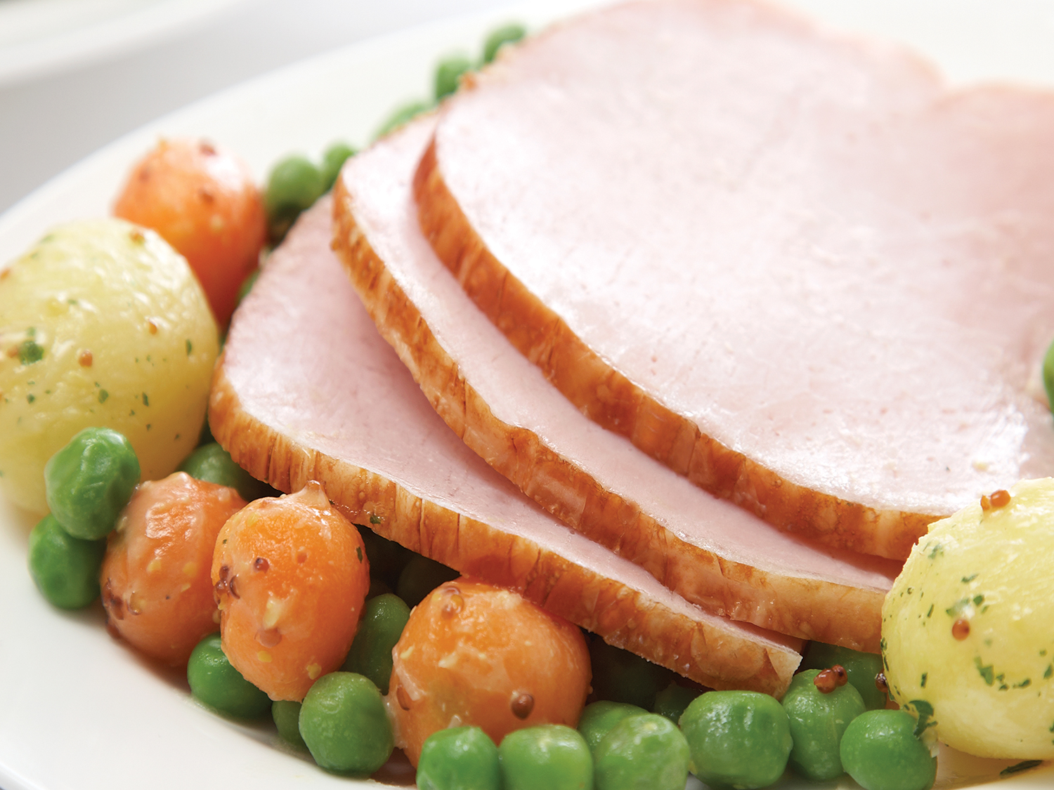 FreshDirect Frozen Sunday Ham with Potatoes, Peas & Carrots, Single Serving Meal
