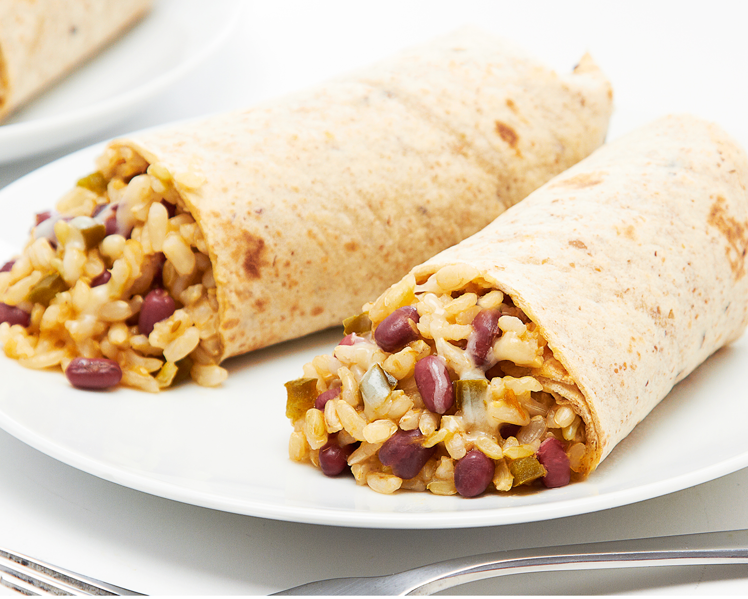 FreshDirect Frozen Spicy Rice and Bean Burrito, image 1 of 2 slides
