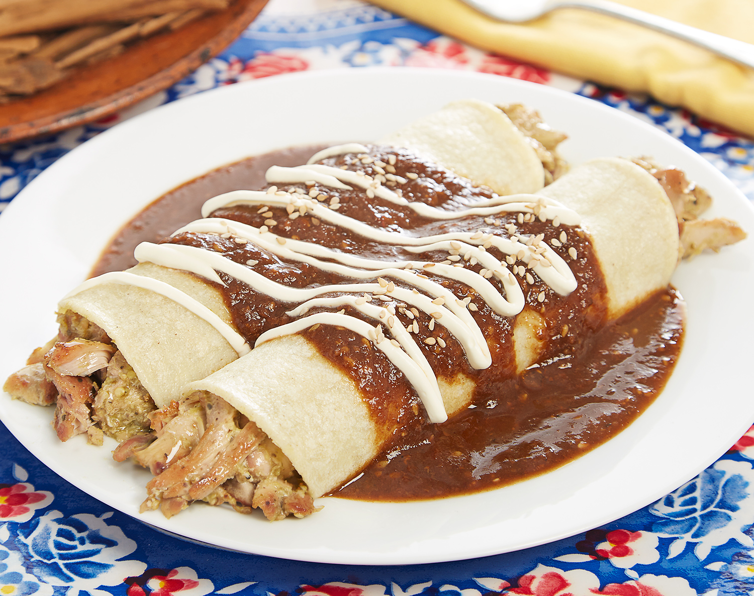 FreshDirect Chicken Mole Enchilada, Single Serving Meal, image 1 of 2 slides