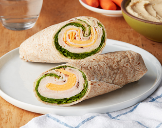 FreshDirect Roast Turkey and Cheddar Cheese Wrap