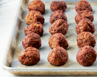 FreshDirect Frozen Eggplant Meatballs Family Pack, Fully Cooked