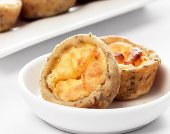 FreshDirect Frozen Petite Three-Cheese Quiches 