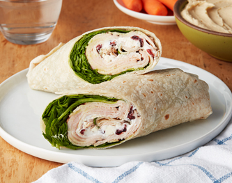 FreshDirect Roast Turkey, Cranberry, and Blue Cheese Wrap