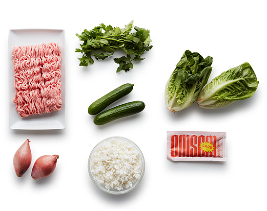 FreshDirect Thai-Style Pork Lettuce Wraps with Rice & Cucumber Meal Kit, image 2 of 2 slides