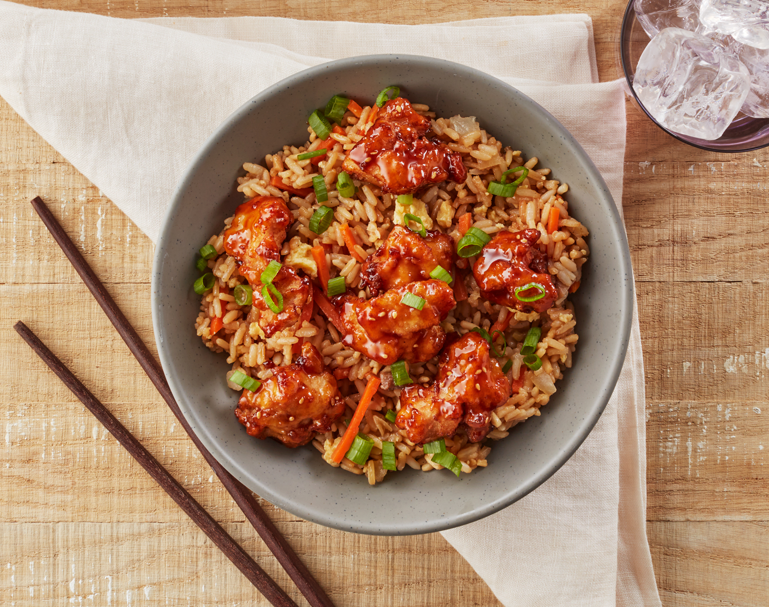 FreshDirect Teriyaki Chicken Fried Rice, Single Serving Meal, image 1 of 2 slides