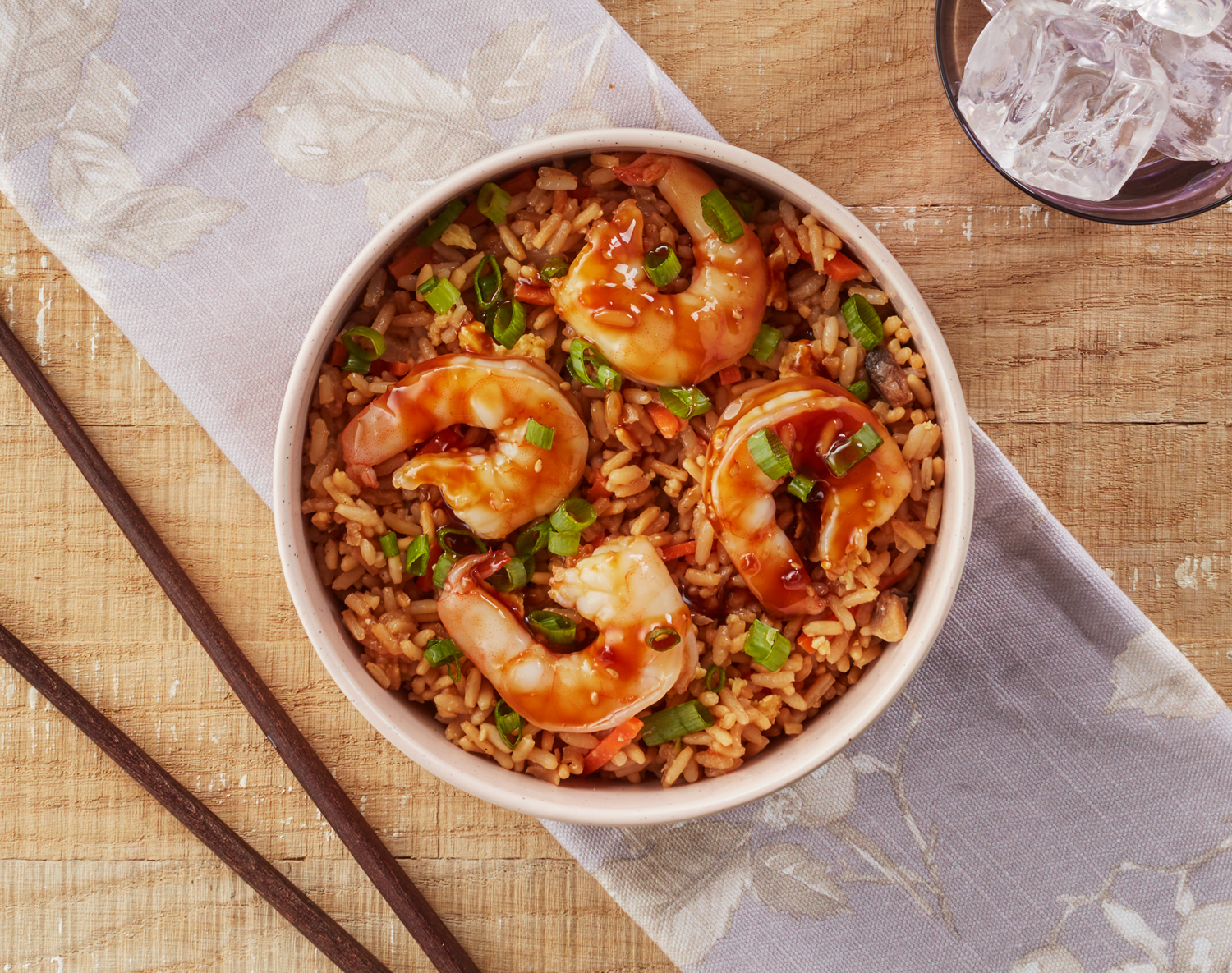 FreshDirect Teriyaki Shrimp Fried Rice, Single Serving Meal, image 1 of 2 slides