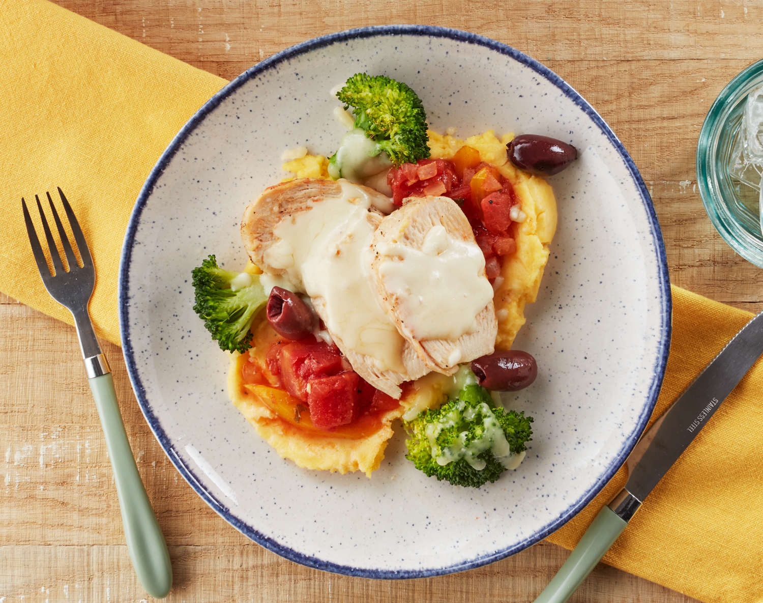 FreshDirect Grilled Chicken and Creamy Polenta, Single Serving Meal, image 1 of 2 slides