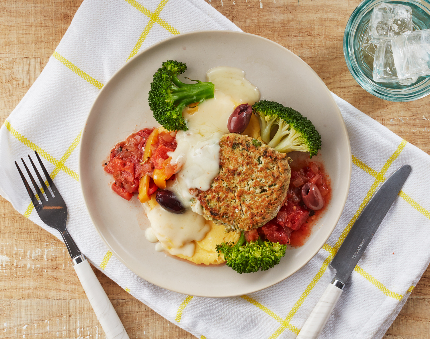 FreshDirect Salmon Cake and Creamy Polenta, image 1 of 2 slides