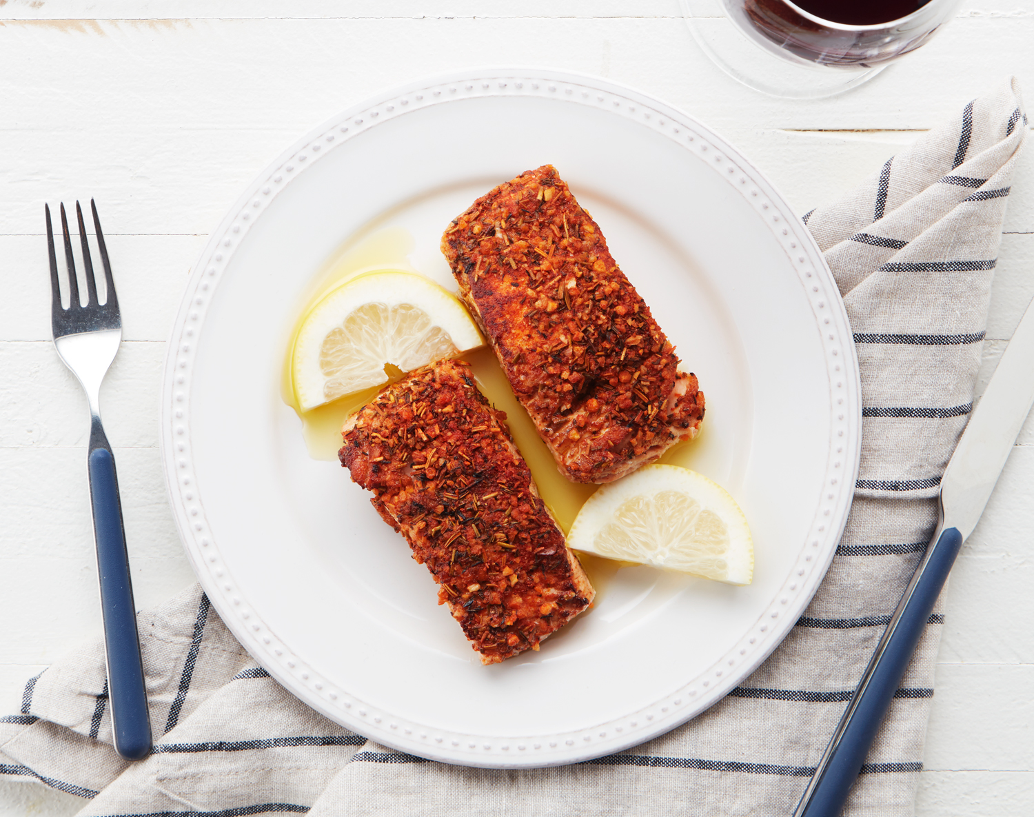 FreshDirect Lemon-Herb Salmon Fillets, image 1 of 2 slides