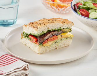 FreshDirect Grilled Vegetables & Ricotta on Focaccia