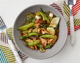FreshDirect Asian Veggies with Ginger-Garlic Sauce