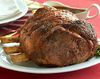 FreshDirect Standing Beef Rib Roast au Jus, Half 