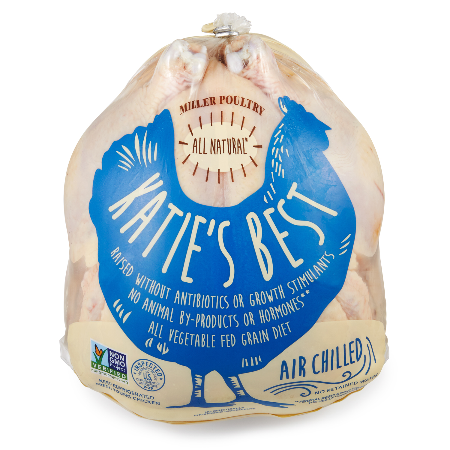 Katies Best Whole Chicken, Air-Chilled, Raised w/o Antibiotics, image 1 of 2 slides