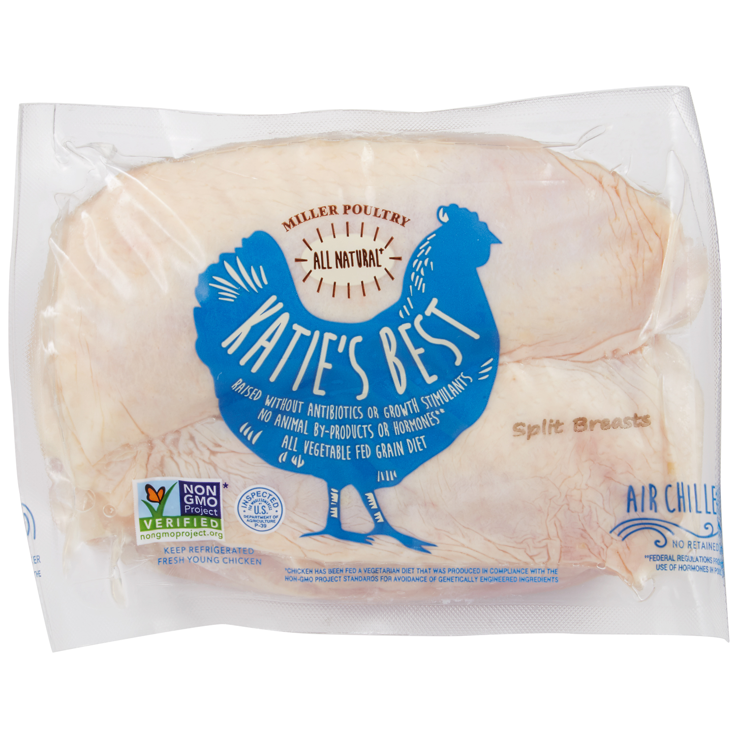 Katies Best Chicken Breast with Ribs, Air-Chilled, Raised w/o Antibiotics, image 1 of 2 slides